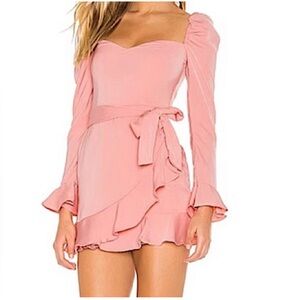 Superdown Blush Ruffle Mini Dress